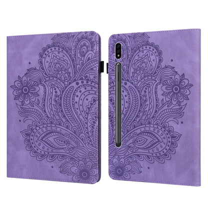 Peacock Embossed Pattern TPU + PU Horizontal Flip Leather Case with Holder & Card Slots & Wallet, For Samsung Galaxy Tab A7 T500, For Samsung Galaxy Tab S6 Lite P610, For Samsung Galaxy Tab A 8.0 (2019) T290, For Samsung Galaxy Tab A 10.1 (2019) T510  ...