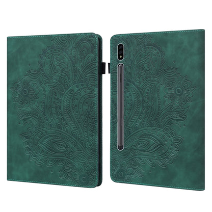 Peacock Embossed Pattern TPU + PU Horizontal Flip Leather Case with Holder & Card Slots & Wallet, For Samsung Galaxy Tab A7 T500, For Samsung Galaxy Tab S6 Lite P610, For Samsung Galaxy Tab A 8.0 (2019) T290, For Samsung Galaxy Tab A 10.1 (2019) T510  ...