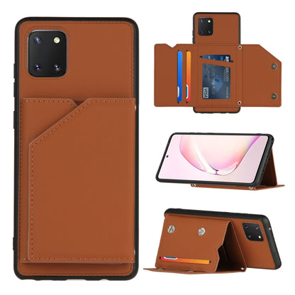 Skin Feel PU + TPU + PC Back Cover Shockproof Case with Card Slots & Holder & Photo Frame, For OPPO Realme 7, For Samsung Galaxy A50 & A30s & A50s, For OPPO Realme C11, For Samsung Galaxy A70 & A70s, For OPPO Realme C15, For Samsung Galaxy M60s & A81  ...