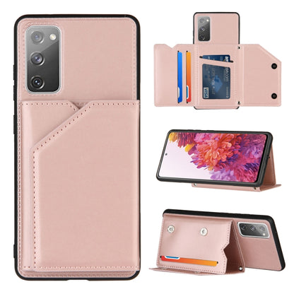 Skin Feel PU + TPU + PC Back Cover Shockproof Case with Card Slots & Holder & Photo Frame, For OPPO Realme 7, For Samsung Galaxy A50 & A30s & A50s, For OPPO Realme C11, For Samsung Galaxy A70 & A70s, For OPPO Realme C15, For Samsung Galaxy M60s & A81  ...