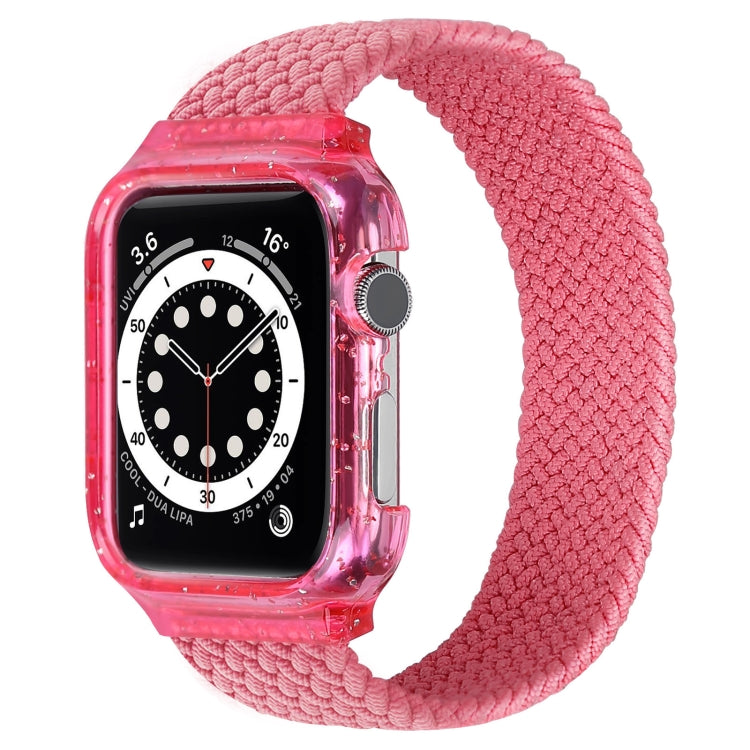 Weave Replacement Wrist Strap Watchbands with Frame For Apple Watch Series 6 & SE & 5 & 4 40mm / 3 & 2 & 1 38mm, 128mm, 135mm, 140mm, 145mm, 150mm, 155mm