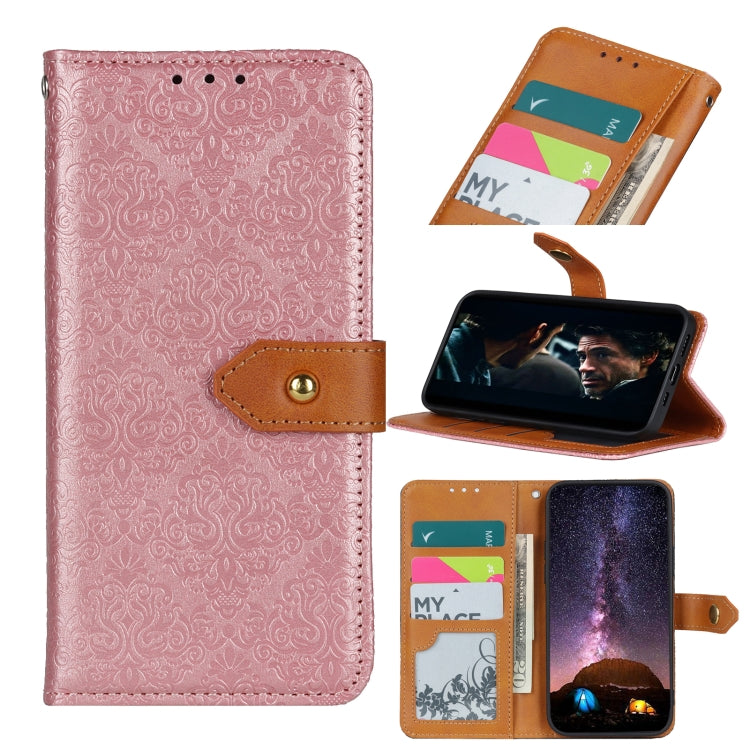 European Floral Embossed Copper Buckle Horizontal Flip PU Leather Case with Holder & Card Slots & Wallet & Photo Frame, For Samsung Galaxy A02s, For Samsung Galaxy A21s, For Samsung Galaxy A31, For Samsung Galaxy A41, For Samsung Galaxy A51 5G         ...