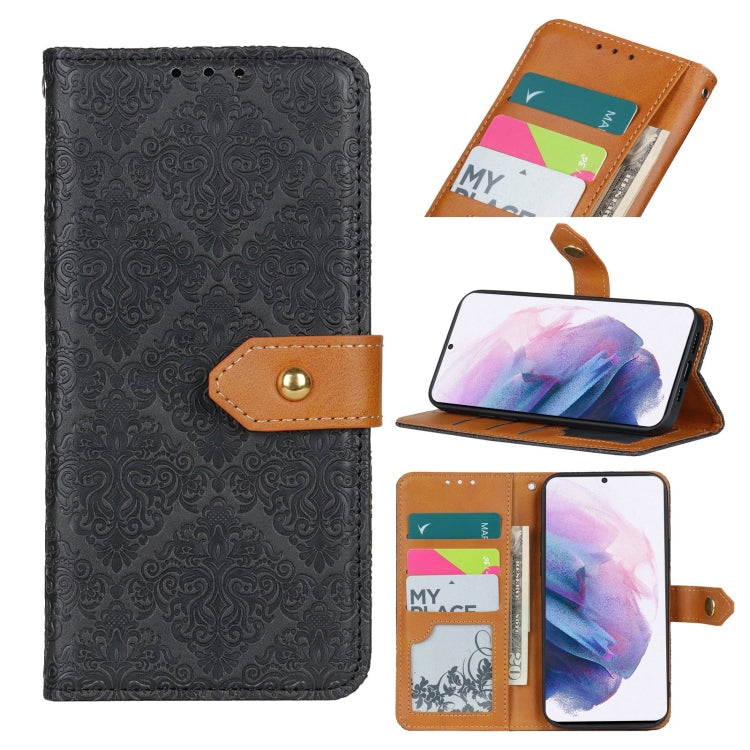 European Floral Embossed Copper Buckle Horizontal Flip PU Leather Case with Holder & Card Slots & Wallet & Photo Frame, For Samsung Galaxy A02s, For Samsung Galaxy A21s, For Samsung Galaxy A31, For Samsung Galaxy A41, For Samsung Galaxy A51 5G         ...