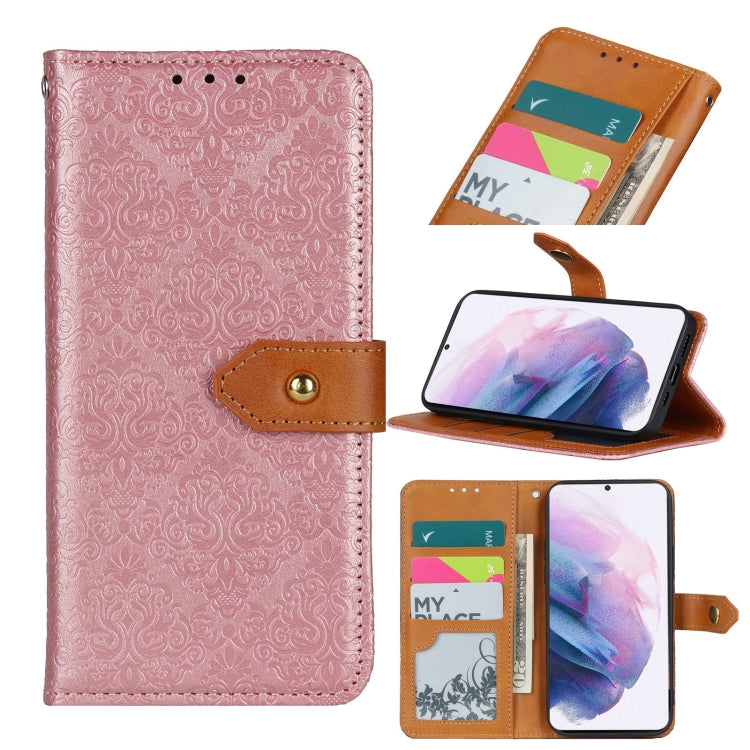 European Floral Embossed Copper Buckle Horizontal Flip PU Leather Case with Holder & Card Slots & Wallet & Photo Frame, For Samsung Galaxy A02s, For Samsung Galaxy A21s, For Samsung Galaxy A31, For Samsung Galaxy A41, For Samsung Galaxy A51 5G         ...