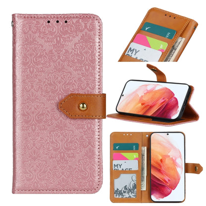 European Floral Embossed Copper Buckle Horizontal Flip PU Leather Case with Holder & Card Slots & Wallet & Photo Frame, For Samsung Galaxy A02s, For Samsung Galaxy A21s, For Samsung Galaxy A31, For Samsung Galaxy A41, For Samsung Galaxy A51 5G         ...