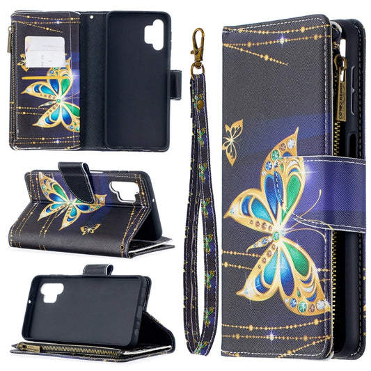Colored Drawing Pattern Zipper Horizontal Flip Leather Case with Holder & Card Slots & Wallet, For Samsung Galaxy A32 5G, For Samsung Galaxy A32, For Samsung Galaxy A52 5G / 4G, For Samsung Galaxy A52 5G, For Samsung Galaxy A72 5G / 4G, For Xiaomi Poco M3