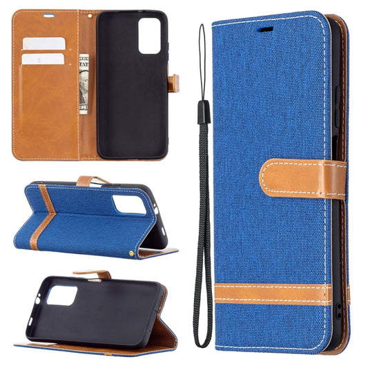 Color Matching Denim Texture Horizontal Flip Leather Case with Holder & Card Slots & Wallet & Lanyard, For Xiaomi Poco M3, For Samsung Galaxy A32 5G, For Samsung Galaxy A52 5G / 4G, For Samsung Galaxy A72 5G / 4G, For Samsung Galaxy A72 5G
