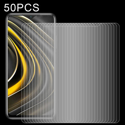 For Xiaomi Redmi 10A / 9A / 9A Sport / 9C / 9C NFC / Poco C31 / 9 Acitve 50 PCS 0.26mm 9H 2.5D Tempered Glass Film, For Xiaomi Redmi K40 (50 PCS), For Xiaomi Poco X3 (50 PCS), For Xiaomi Poco M3 (50 PCS), For Xiaomi Poco C3 (50 PCS)                    ...