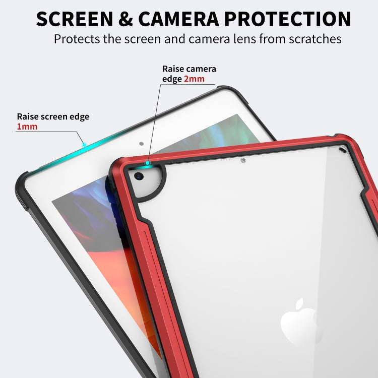 iPAKY Thunder Series Aluminum Frame + TPU Bumper + Clear PC Shockproof Case, For iPad 10.2, For iPad Air 2022 / 2020 10.9