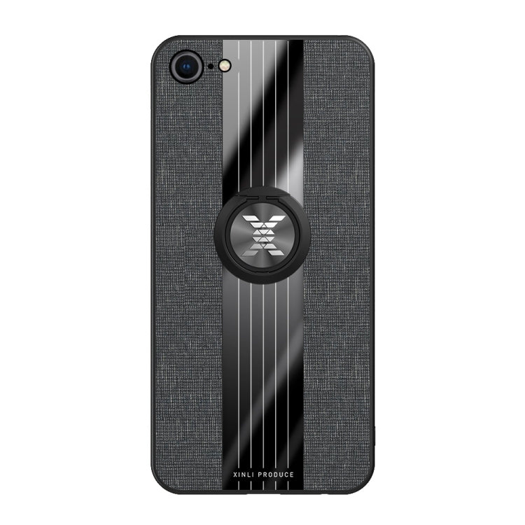XINLI Stitching Cloth Textue Shockproof TPU Protective Case with Ring Holder, For iPhone 8 / 7, For iPhone 8 Plus / 7 Plus, For iPhone X / XS, For iPhone XR, For iPhone XS Max, For iPhone 6 / 6s, For iPhone 6 Plus / 6s Plus