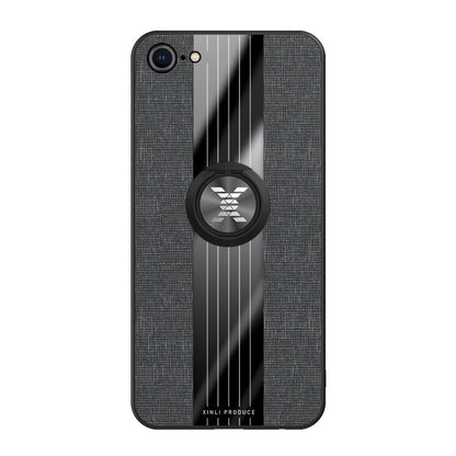 XINLI Stitching Cloth Textue Shockproof TPU Protective Case with Ring Holder, For iPhone 8 / 7, For iPhone 8 Plus / 7 Plus, For iPhone X / XS, For iPhone XR, For iPhone XS Max, For iPhone 6 / 6s, For iPhone 6 Plus / 6s Plus