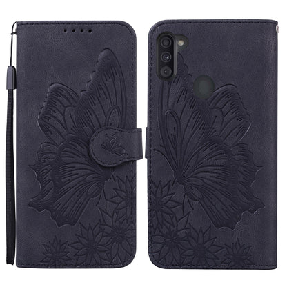 Retro Skin Feel Butterflies Embossing Horizontal Flip Leather Case with Holder & Card Slots & Wallet, For Samsung Galaxy A11, For Samsung Galaxy A12 5G, For Samsung Galaxy A21, For Samsung Galaxy A21s, For Samsung Galaxy A42 5G, For Samsung Galaxy A51 ...