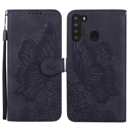 Retro Skin Feel Butterflies Embossing Horizontal Flip Leather Case with Holder & Card Slots & Wallet, For Samsung Galaxy A11, For Samsung Galaxy A12 5G, For Samsung Galaxy A21, For Samsung Galaxy A21s, For Samsung Galaxy A42 5G, For Samsung Galaxy A51 ...