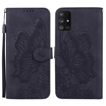 Retro Skin Feel Butterflies Embossing Horizontal Flip Leather Case with Holder & Card Slots & Wallet, For Samsung Galaxy A11, For Samsung Galaxy A12 5G, For Samsung Galaxy A21, For Samsung Galaxy A21s, For Samsung Galaxy A42 5G, For Samsung Galaxy A51 ...