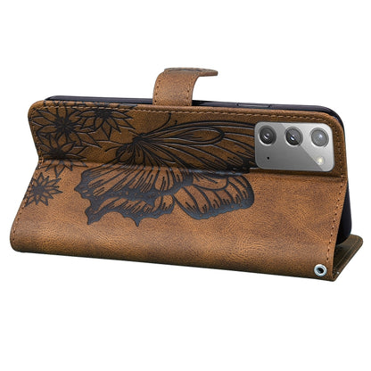 Retro Skin Feel Butterflies Embossing Horizontal Flip Leather Case with Holder & Card Slots & Wallet, For Samsung Galaxy Note20 5G, For Samsung Galaxy S20, For Samsung Galaxy S20 FE, For Samsung Galaxy S20+, For Samsung Galaxy S20 Ultra                ...