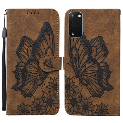Retro Skin Feel Butterflies Embossing Horizontal Flip Leather Case with Holder & Card Slots & Wallet, For Samsung Galaxy Note20 5G, For Samsung Galaxy S20, For Samsung Galaxy S20 FE, For Samsung Galaxy S20+, For Samsung Galaxy S20 Ultra                ...