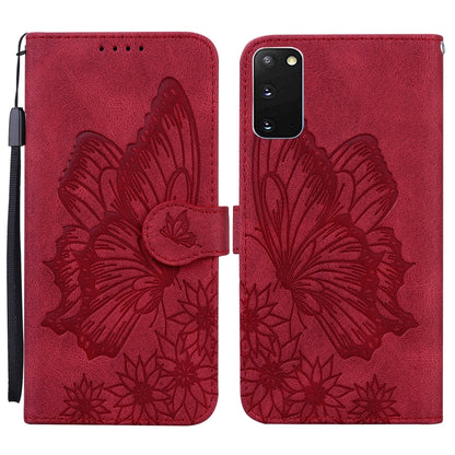 Retro Skin Feel Butterflies Embossing Horizontal Flip Leather Case with Holder & Card Slots & Wallet, For Samsung Galaxy Note20 5G, For Samsung Galaxy S20, For Samsung Galaxy S20 FE, For Samsung Galaxy S20+, For Samsung Galaxy S20 Ultra                ...