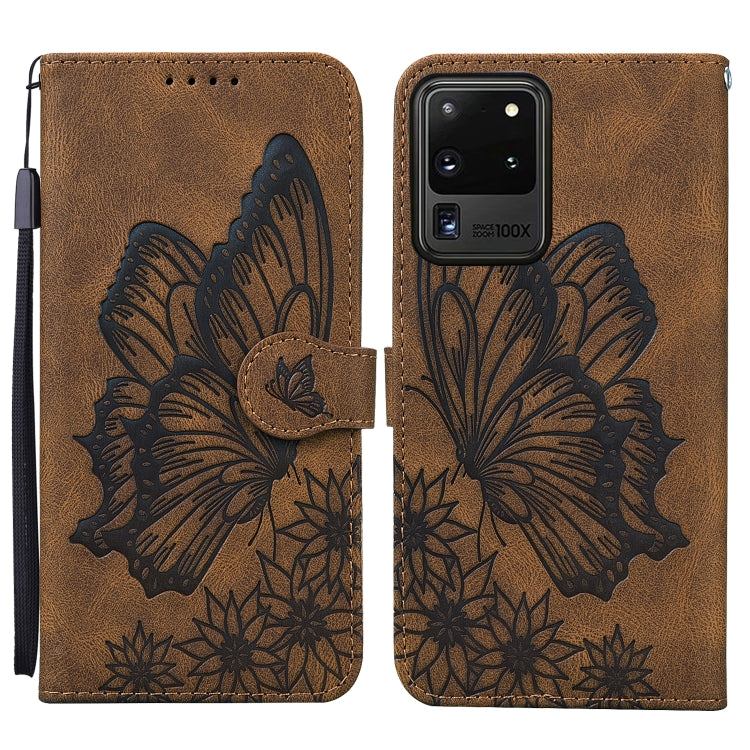 Retro Skin Feel Butterflies Embossing Horizontal Flip Leather Case with Holder & Card Slots & Wallet, For Samsung Galaxy Note20 5G, For Samsung Galaxy S20, For Samsung Galaxy S20 FE, For Samsung Galaxy S20+, For Samsung Galaxy S20 Ultra                ...