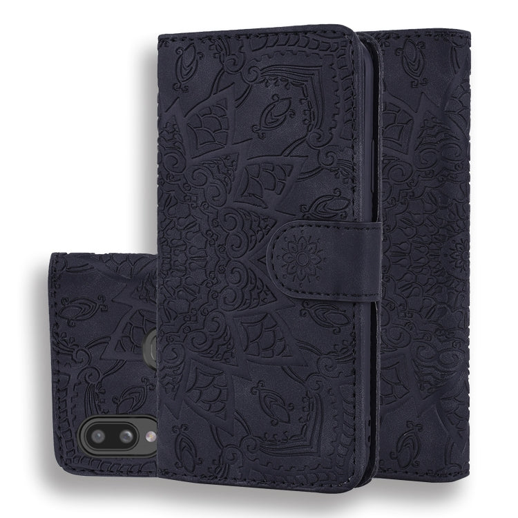 Calf Pattern Mandala Double Folding Design Embossed Leather Case with Wallet & Holder & Card Slots, For Xiaomi Redmi 7 / Redmi Y3, For Xiaomi Redmi Note 8, For Xiaomi Redmi Note 8 Pro, For Galaxy A10s, For Galaxy A20s, For Galaxy A30s / A50s           ...