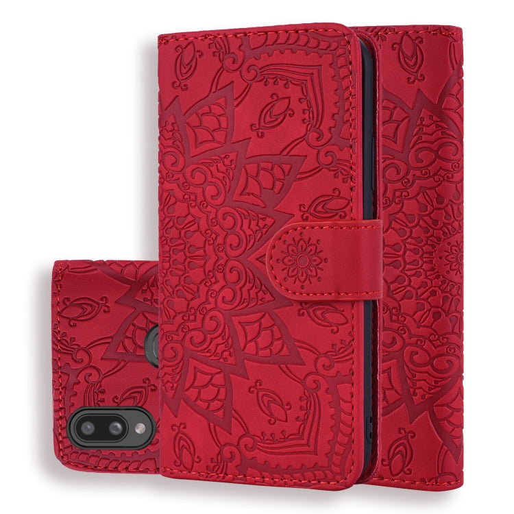 Calf Pattern Mandala Double Folding Design Embossed Leather Case with Wallet & Holder & Card Slots, For Xiaomi Redmi 7 / Redmi Y3, For Xiaomi Redmi Note 8, For Xiaomi Redmi Note 8 Pro, For Galaxy A10s, For Galaxy A20s, For Galaxy A30s / A50s           ...