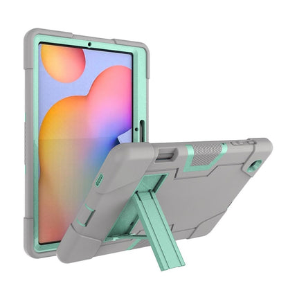 Contrast Color Robot Shockproof Silicon + PC Protective Case with Holder, For Samsung Galaxy Tab S6 Lite P610, For Samsung Galaxy Tab A 8.4 (2020) T307, For Samsung Galaxy Tab A7 10.4 (2020) T500