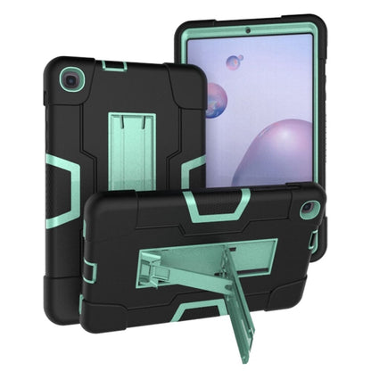 Contrast Color Robot Shockproof Silicon + PC Protective Case with Holder, For Samsung Galaxy Tab S6 Lite P610, For Samsung Galaxy Tab A 8.4 (2020) T307, For Samsung Galaxy Tab A7 10.4 (2020) T500
