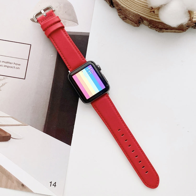 D Character Buckle Smooth Texture Replacement Watchbands For Apple Watch Series 6 & SE & 5 & 4 44mm / 3 & 2 & 1 42mm