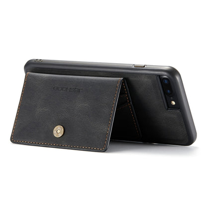 JEEHOOD Retro Magnetic Detachable Protective Case with Wallet & Card Slot & Holder, For iPhone 8 Plus & 7 Plus, For iPhone SE 2022 / SE 2020 & 8 & 7, For iPhone X / XS, For iPhone XR, For iPhone XS Max, For iPhone 11 Pro, For iPhone 11                 ...