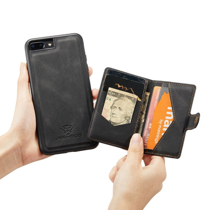 JEEHOOD Retro Magnetic Detachable Protective Case with Wallet & Card Slot & Holder, For iPhone 8 Plus & 7 Plus, For iPhone SE 2022 / SE 2020 & 8 & 7, For iPhone X / XS, For iPhone XR, For iPhone XS Max, For iPhone 11 Pro, For iPhone 11                 ...