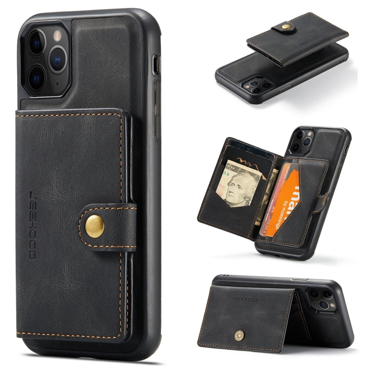 JEEHOOD Retro Magnetic Detachable Protective Case with Wallet & Card Slot & Holder, For iPhone 8 Plus & 7 Plus, For iPhone SE 2022 / SE 2020 & 8 & 7, For iPhone X / XS, For iPhone XR, For iPhone XS Max, For iPhone 11 Pro, For iPhone 11                 ...