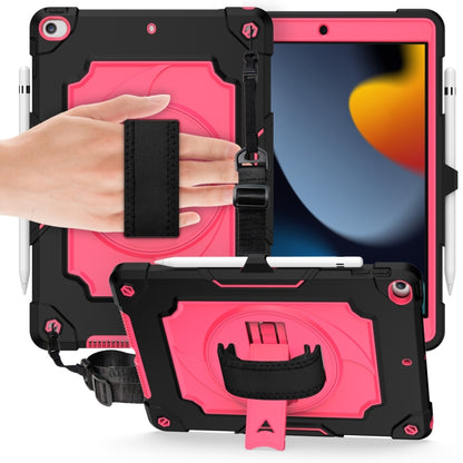 360 Degree Rotation Turntable Contrast Color Robot Shockproof Silicone + PC Protective Case with Holder, For iPad Air 2022 / 2020 10.9 / Pro 11 (2020), For iPad 10.2 / 10.2 (2020) / Pro 10.5