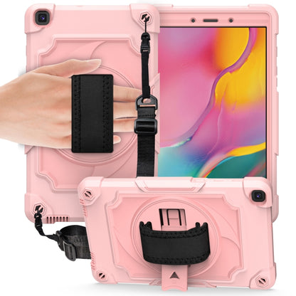 360 Degree Rotation Turntable Contrast Color Robot Shockproof Silicone + PC Protective Case with Holder, For Amazon Kindle Fire HD 8 2020, For Samsung Tab A 8.0 (2019)/T290, For Samsung Galaxy Tab A7 10.4 (2020)/T500                                    ...