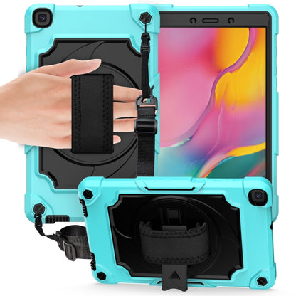 360 Degree Rotation Turntable Contrast Color Robot Shockproof Silicone + PC Protective Case with Holder, For Amazon Kindle Fire HD 8 2020, For Samsung Tab A 8.0 (2019)/T290, For Samsung Galaxy Tab A7 10.4 (2020)/T500                                    ...