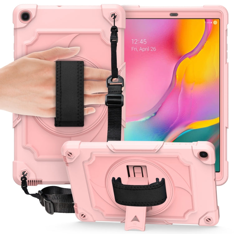 360 Degree Rotation Turntable Contrast Color Robot Shockproof Silicone + PC Protective Case with Holder, For Amazon Kindle Fire HD 8 2020, For Samsung Tab A 8.0 (2019)/T290, For Samsung Galaxy Tab A7 10.4 (2020)/T500                                    ...