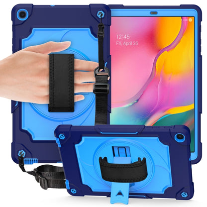 360 Degree Rotation Turntable Contrast Color Robot Shockproof Silicone + PC Protective Case with Holder, For Amazon Kindle Fire HD 8 2020, For Samsung Tab A 8.0 (2019)/T290, For Samsung Galaxy Tab A7 10.4 (2020)/T500                                    ...