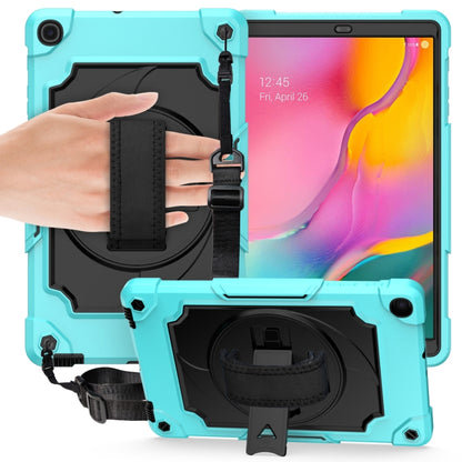 360 Degree Rotation Turntable Contrast Color Robot Shockproof Silicone + PC Protective Case with Holder, For Amazon Kindle Fire HD 8 2020, For Samsung Tab A 8.0 (2019)/T290, For Samsung Galaxy Tab A7 10.4 (2020)/T500                                    ...