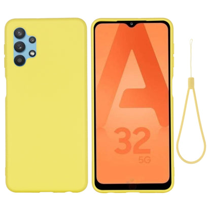 Pure Color Liquid Silicone Shockproof Full Coverage Case, For Samsung Galaxy A32 5G, For Samsung Galaxy A02s (US Version), For Samsung Galaxy A02s (EU Version)