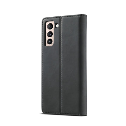 LC.IMEEKE Strong Magnetism Ultra-thin Horizontal Flip Matte TPU + PU Leather Case with Holder & Card Slots & Wallet, For Samsung Galaxy S21 5G, For Samsung Galaxy S21+ 5G, For Samsung Galaxy S21 Ultra 5G