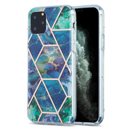3D Electroplating Marble Pattern TPU Protective Case, For iPhone 11, For iPhone 11 Pro, For iPhone 11 Pro Max, For iPhone 12 mini, For iPhone 12 / 12 Pro, For iPhone 12 Pro Max, For iPhone XS / X, For iPhone XR