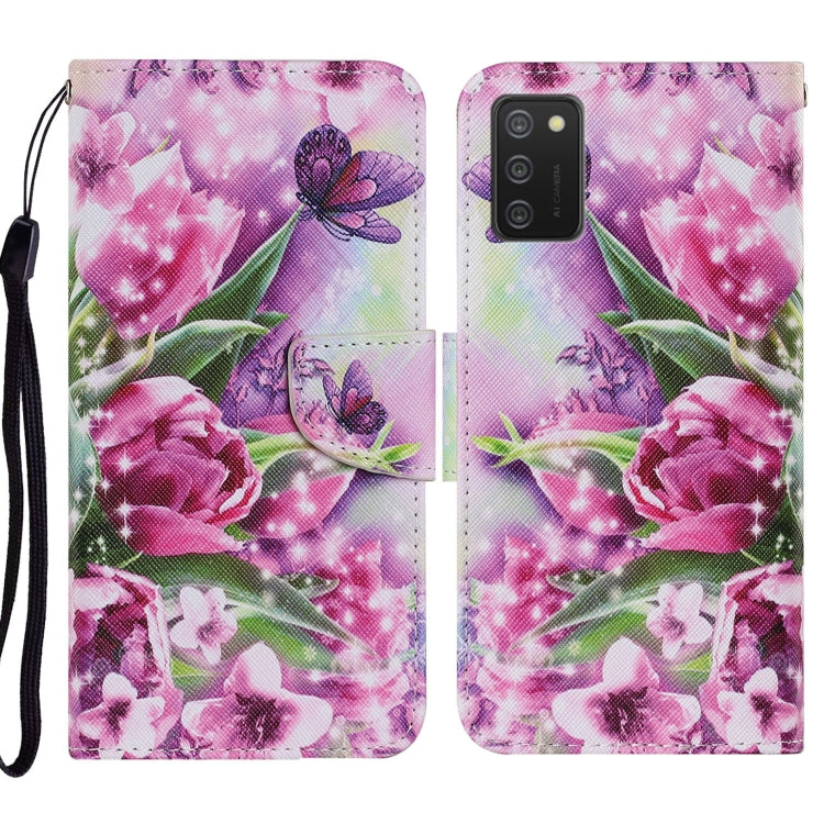 Coloured Drawing Pattern Horizontal Flip PU Leather Case with Holder & Card Slots & Wallet & Lanyard, For Samsung Galaxy A02s, For Samsung Galaxy A12, For Samsung Galaxy A32 5G