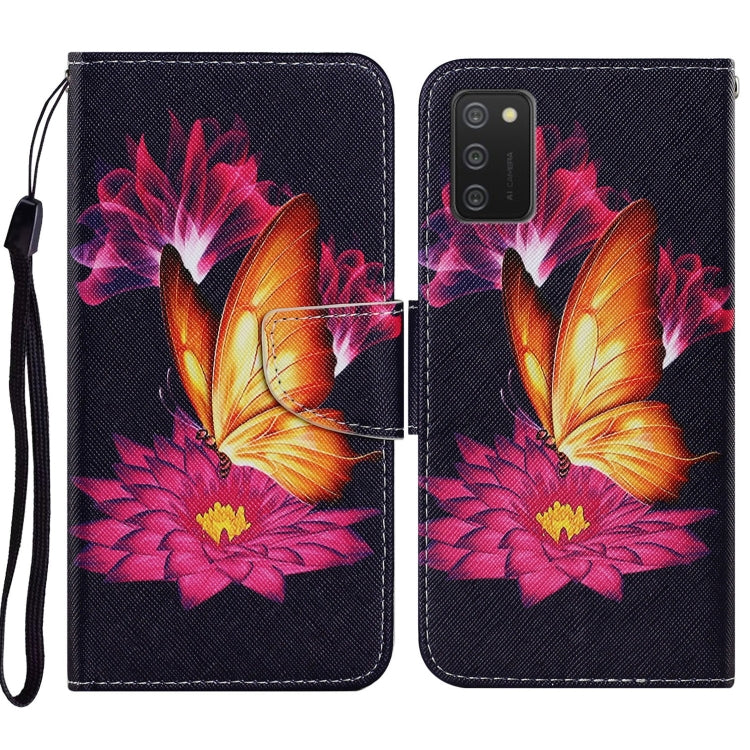 Coloured Drawing Pattern Horizontal Flip PU Leather Case with Holder & Card Slots & Wallet & Lanyard, For Samsung Galaxy A02s, For Samsung Galaxy A12, For Samsung Galaxy A32 5G