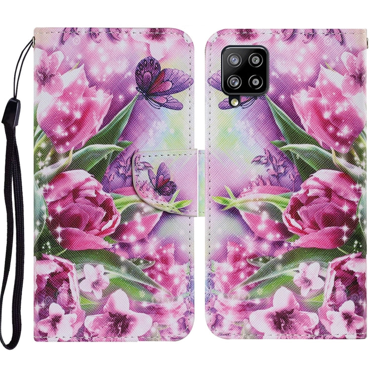 Coloured Drawing Pattern Horizontal Flip PU Leather Case with Holder & Card Slots & Wallet & Lanyard, For Samsung Galaxy A02s, For Samsung Galaxy A12, For Samsung Galaxy A32 5G