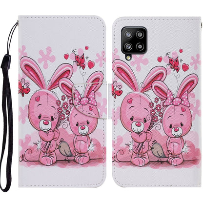 Coloured Drawing Pattern Horizontal Flip PU Leather Case with Holder & Card Slots & Wallet & Lanyard, For Samsung Galaxy A02s, For Samsung Galaxy A12, For Samsung Galaxy A32 5G