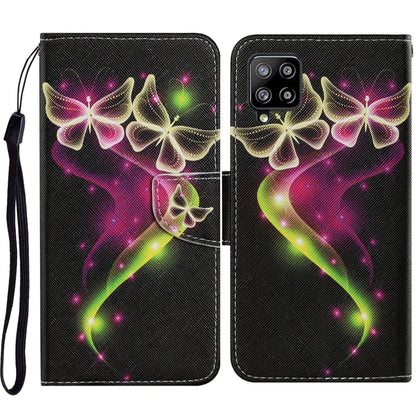 Coloured Drawing Pattern Horizontal Flip PU Leather Case with Holder & Card Slots & Wallet & Lanyard, For Samsung Galaxy A02s, For Samsung Galaxy A12, For Samsung Galaxy A32 5G