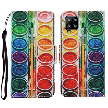 Coloured Drawing Pattern Horizontal Flip PU Leather Case with Holder & Card Slots & Wallet & Lanyard, For Samsung Galaxy A02s, For Samsung Galaxy A12, For Samsung Galaxy A32 5G