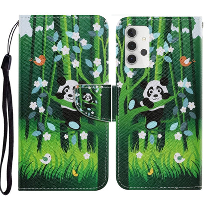 Coloured Drawing Pattern Horizontal Flip PU Leather Case with Holder & Card Slots & Wallet & Lanyard, For Samsung Galaxy A02s, For Samsung Galaxy A12, For Samsung Galaxy A32 5G