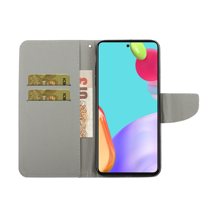 Coloured Drawing Pattern Horizontal Flip PU Leather Case with Holder & Card Slots & Wallet & Lanyard, For Samsung Galaxy A52 5G / 4G, For Samsung Galaxy A72 5G, For Samsung Galaxy A72 5G / 4G, For Samsung Galaxy S21 5G