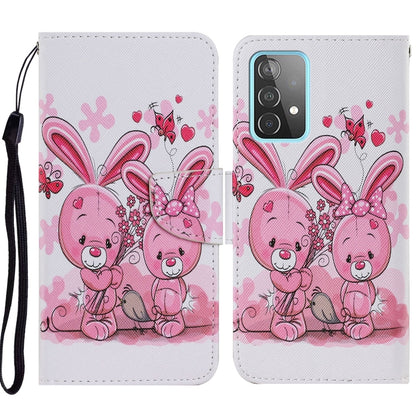 Coloured Drawing Pattern Horizontal Flip PU Leather Case with Holder & Card Slots & Wallet & Lanyard, For Samsung Galaxy A52 5G / 4G, For Samsung Galaxy A72 5G, For Samsung Galaxy A72 5G / 4G, For Samsung Galaxy S21 5G