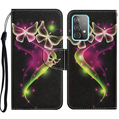 Coloured Drawing Pattern Horizontal Flip PU Leather Case with Holder & Card Slots & Wallet & Lanyard, For Samsung Galaxy A52 5G / 4G, For Samsung Galaxy A72 5G, For Samsung Galaxy A72 5G / 4G, For Samsung Galaxy S21 5G