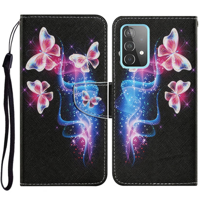 Coloured Drawing Pattern Horizontal Flip PU Leather Case with Holder & Card Slots & Wallet & Lanyard, For Samsung Galaxy A52 5G / 4G, For Samsung Galaxy A72 5G, For Samsung Galaxy A72 5G / 4G, For Samsung Galaxy S21 5G